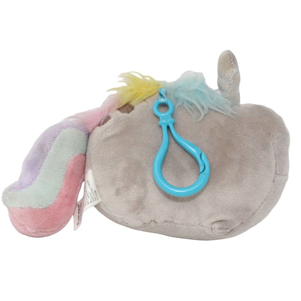 Pusheen Gund Squisheen Sitting Gray Plush 6 inches Pusheenicorn Keyring Lot Of 2 - Picture 13 of 16